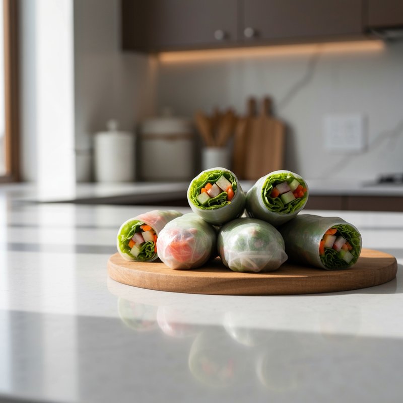 Asian-Inspired Rice Paper Rolls