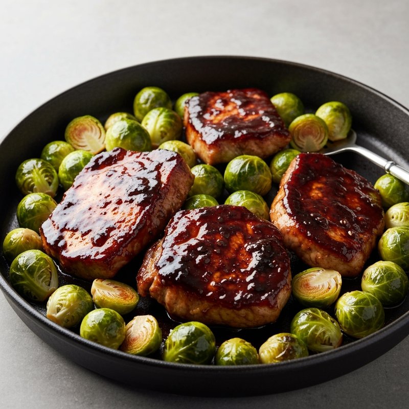 Balsamic Glazed Pork Tenderloin & Brussels Sprouts