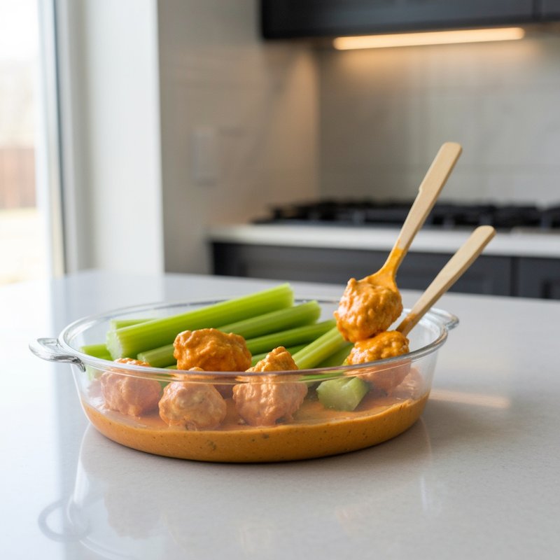 Buffalo Chicken Celery Sticks