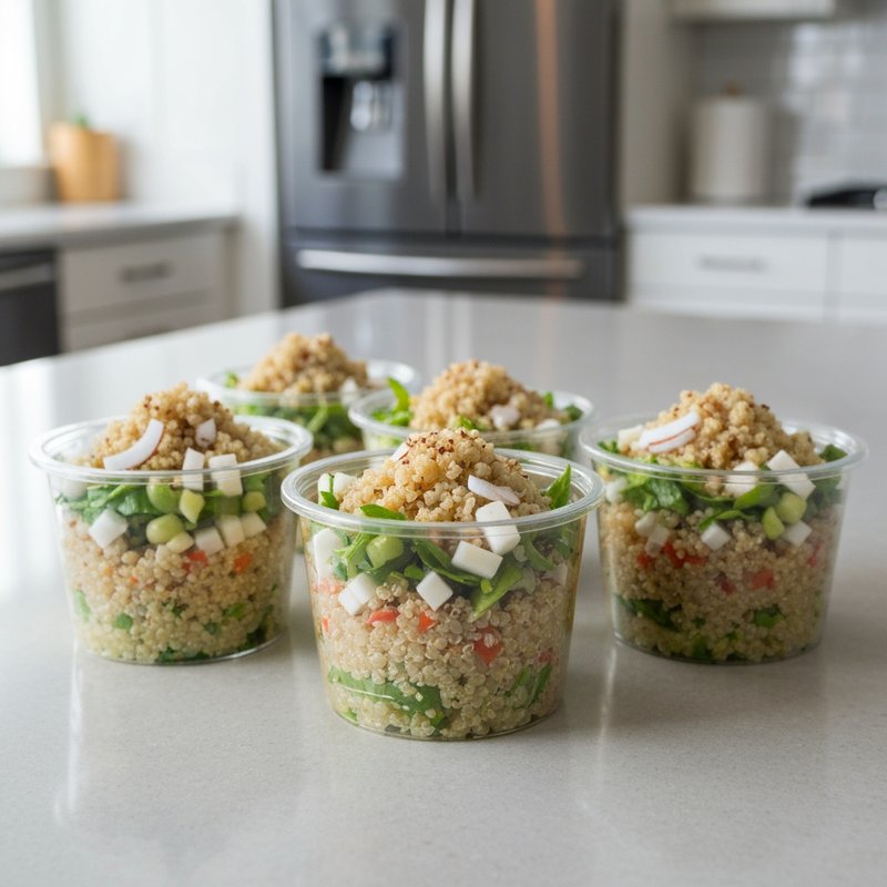 Coconut Lime Quinoa Salad Cups