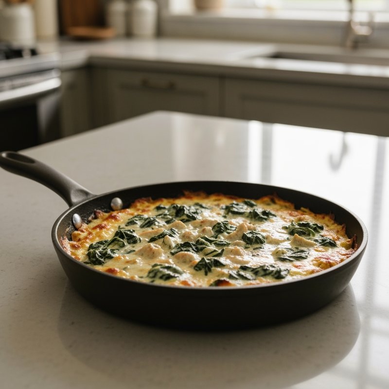 Creamy Spinach & Artichoke Chicken Skillet