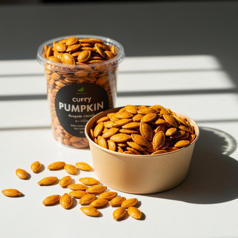 Crunchy Curry Roasted Pumpkin Seeds