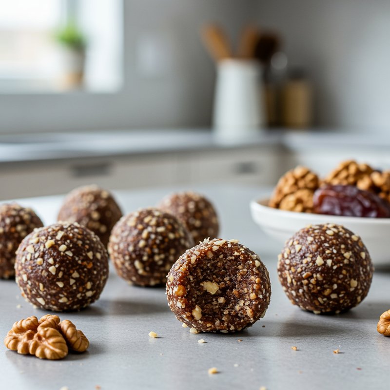 Date and Walnut Energy Truffles