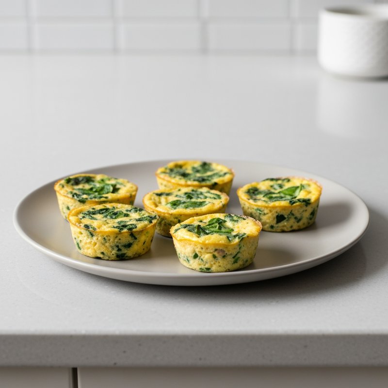 Egg White Spinach Frittata Cups