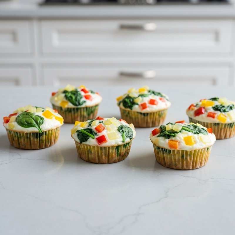 Egg White Vegetable Muffins