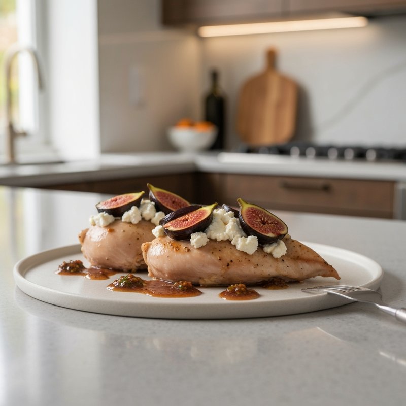 Fig and Goat Cheese Stuffed Chicken Breast