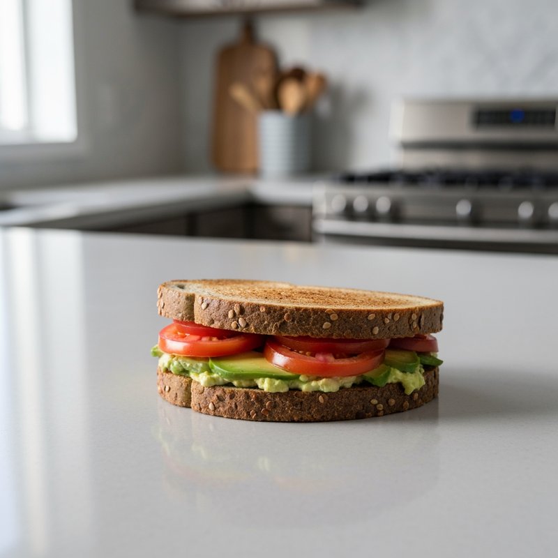Gluten-Free Avocado and Tomato Sandwich