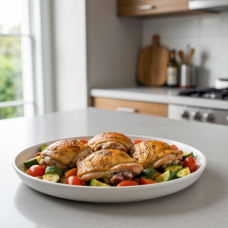 Gluten-Free Baked Chicken Thighs with Vegetables
