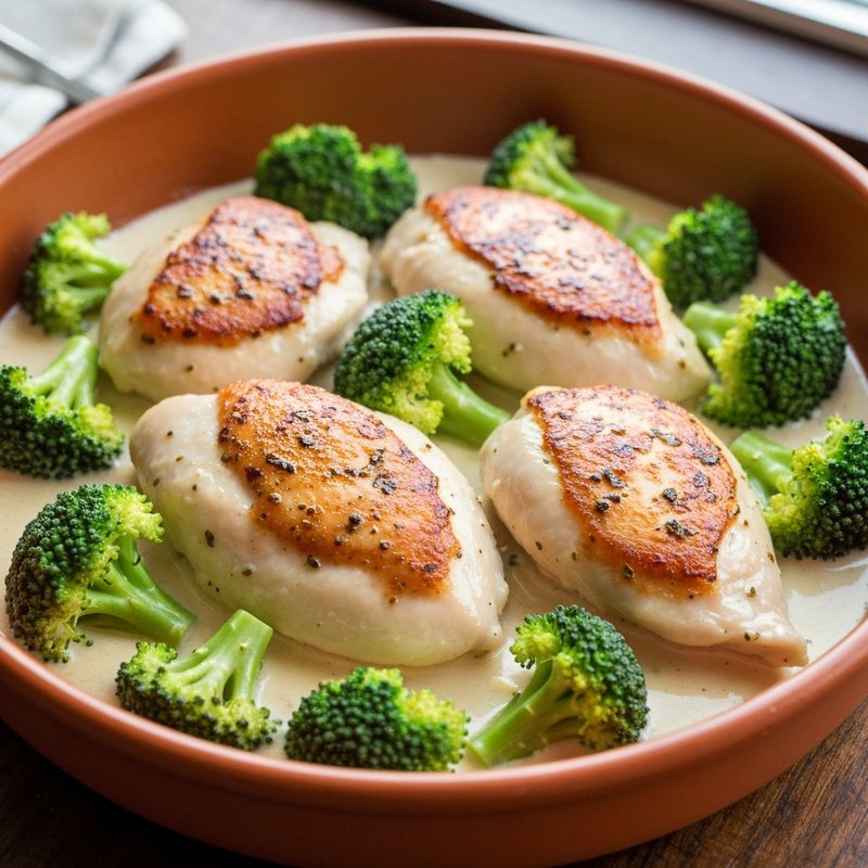 Gluten-Free Chicken and Broccoli Alfredo