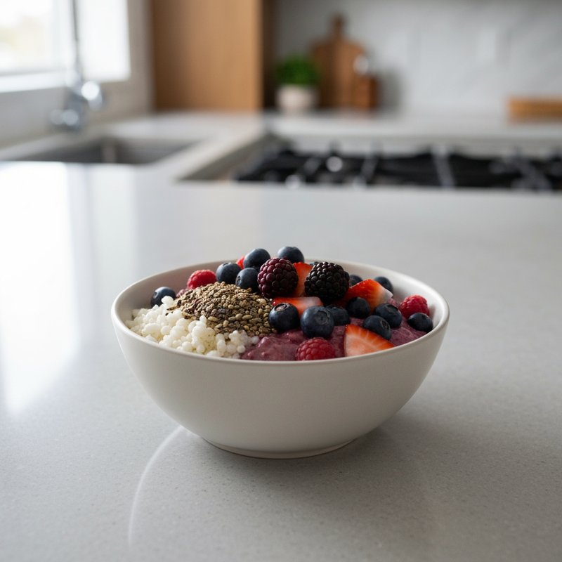 Gluten-Free Cottage Cheese and Berry Bowl