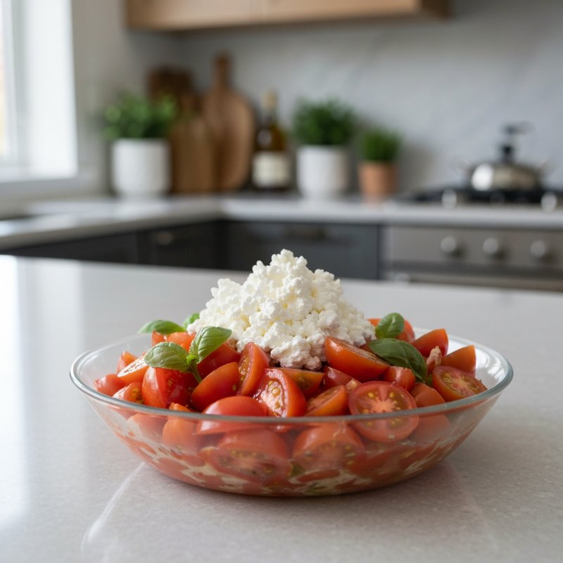 Gluten-Free Cottage Cheese and Tomato Salad