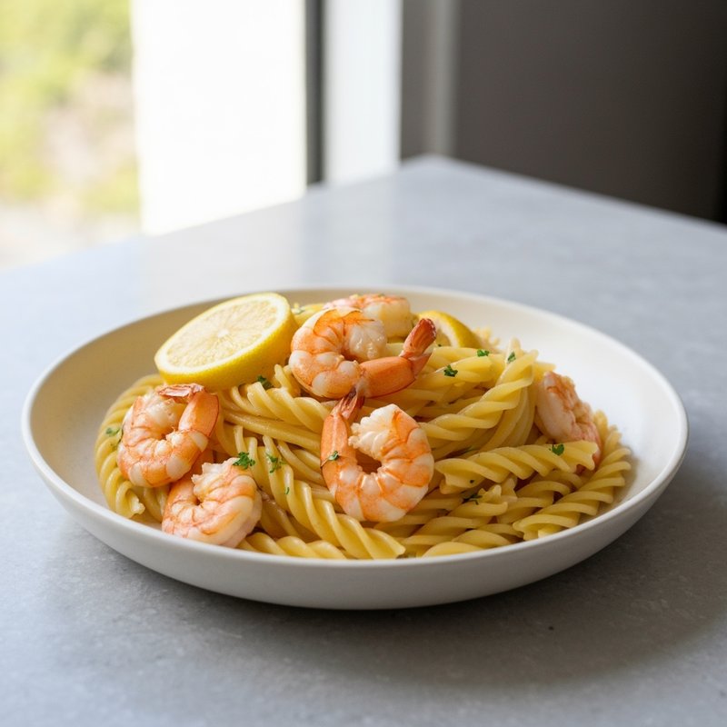 Gluten-Free Lemon Garlic Shrimp Pasta