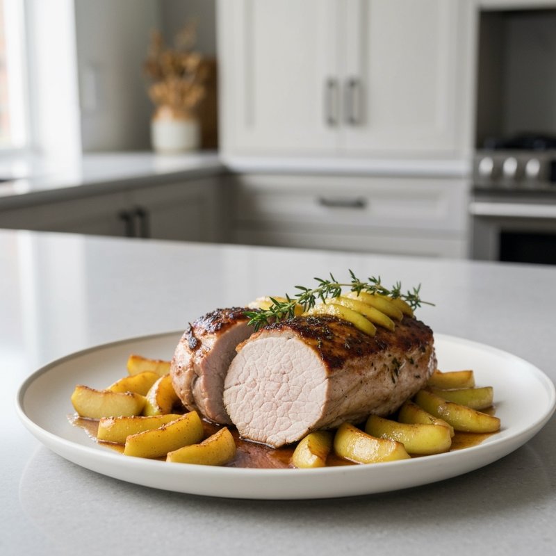 Gluten-Free Pork Tenderloin with Apples