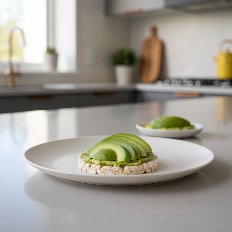 Gluten-Free Rice Cake with Avocado