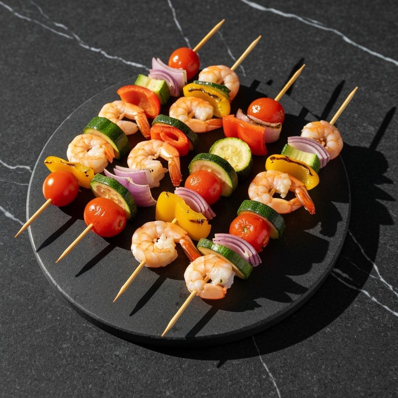 Gluten-Free Shrimp and Vegetable Skewers