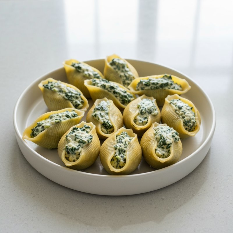 Gluten-Free Spinach and Ricotta Stuffed Shells