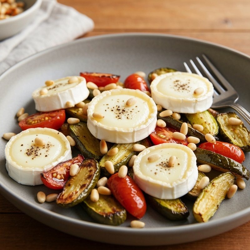 Herb-Roasted Mediterranean Vegetables with Goat Cheese