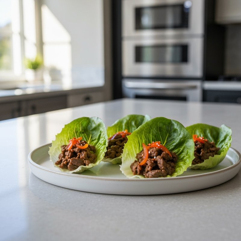 Korean Beef Lettuce Cups