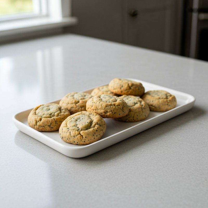 Lemon Poppy Seed Protein Cookies