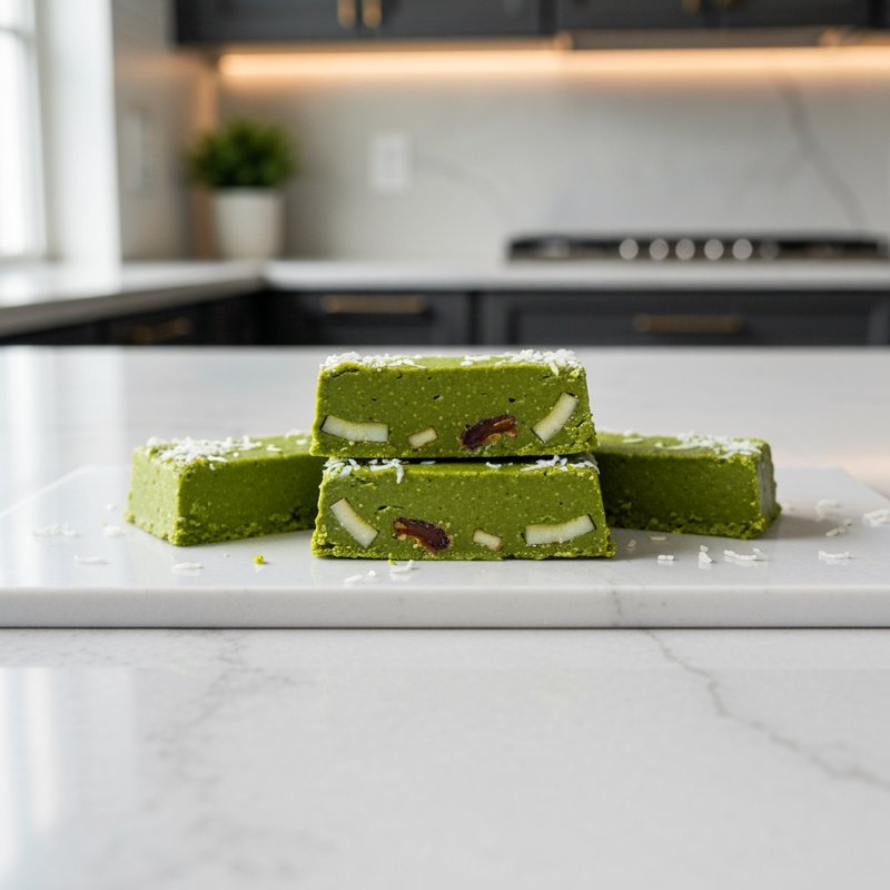 Matcha Coconut Energy Bars