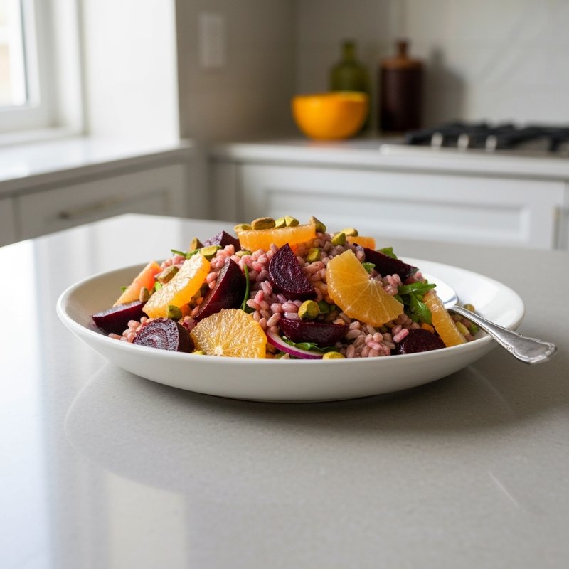 Mediterranean Farro Salad with Roasted Beets & Citrus