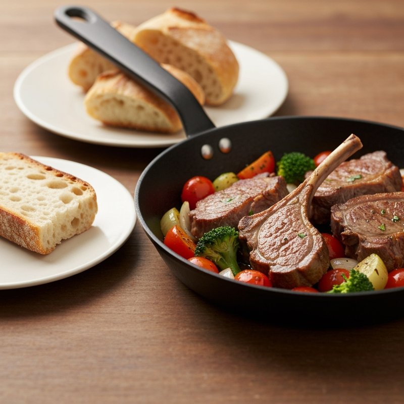 Mediterranean Lamb and Vegetable Skillet