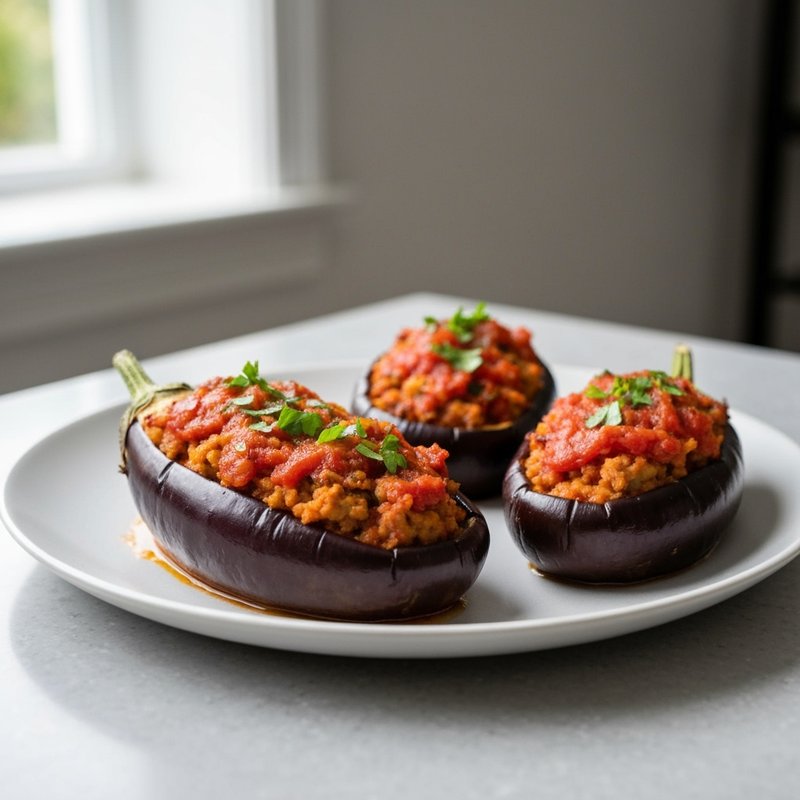 Mediterranean Stuffed Eggplant