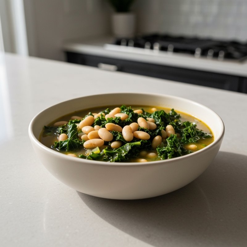 Mediterranean White Bean and Kale Soup