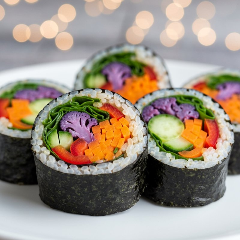 Rainbow Veggie Nori Wraps