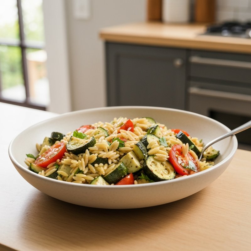 Roasted Vegetable and Orzo Salad