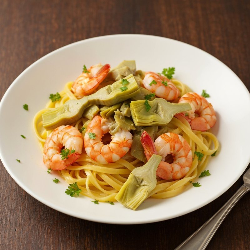 Saffron-Infused Shrimp Orzo with Artichokes