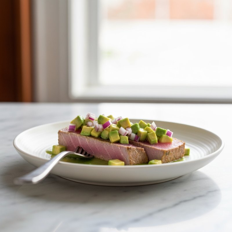 Seared Tuna with Avocado Salsa