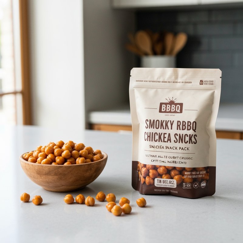 Smoky BBQ Roasted Chickpea Snack Packs