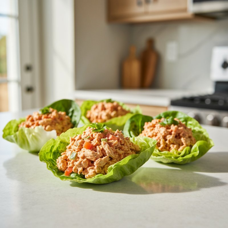 Southwest Chicken Salad Lettuce Cups