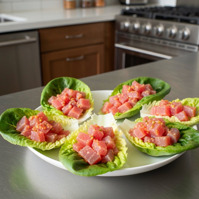 Spicy Tuna Lettuce Wraps