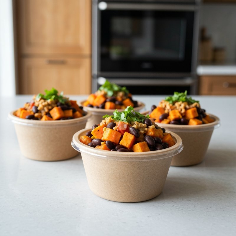 Sweet Potato & Black Bean Mini Burrito Bowls