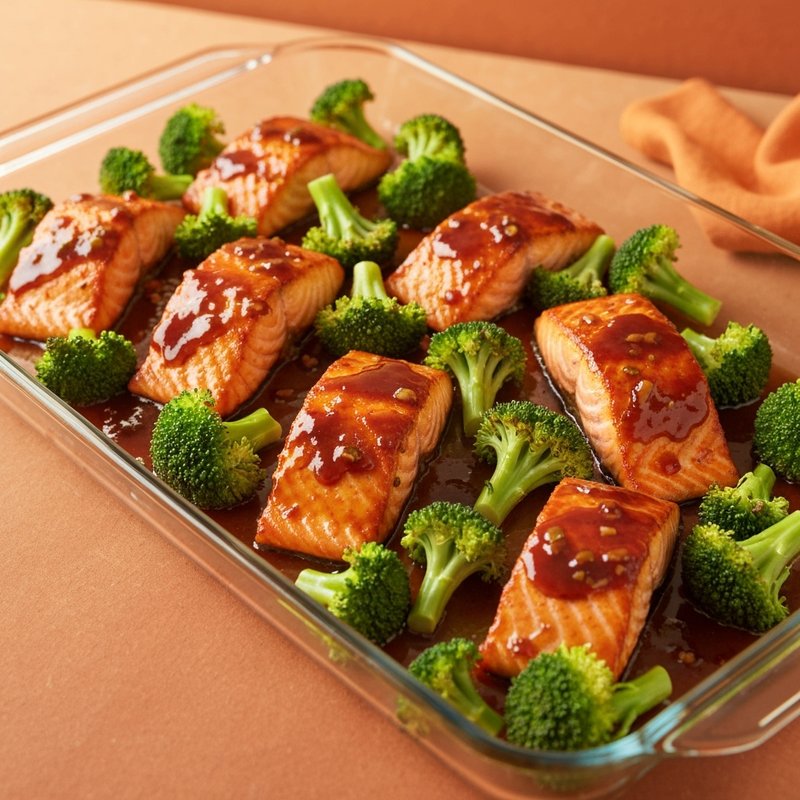 Teriyaki Salmon & Broccoli Sheet-Pan Meal