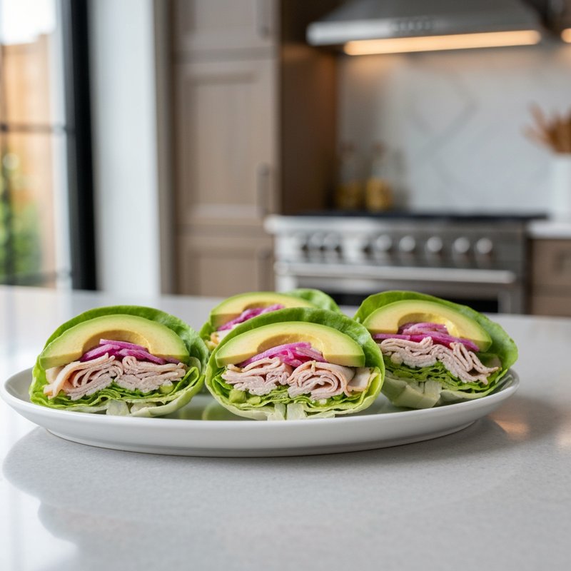 Turkey and Avocado Lettuce Wraps