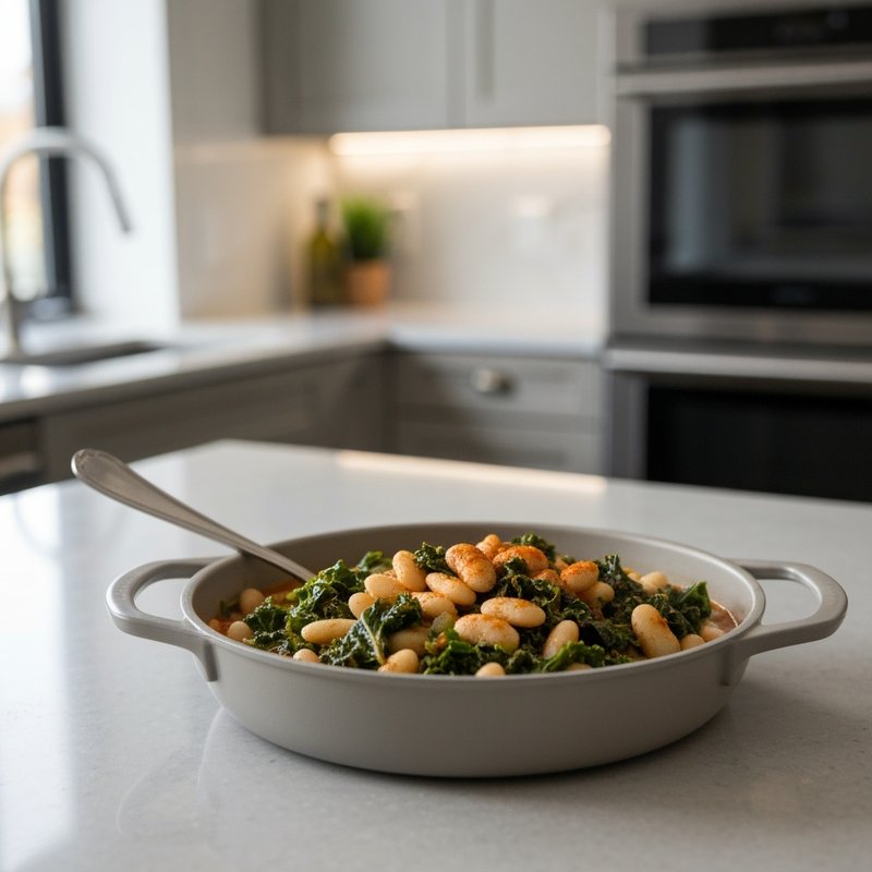 Turkish White Bean & Kale Stew with Smoked Paprika