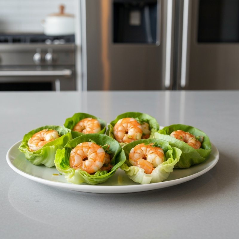 Zesty Lime Shrimp Lettuce Wraps