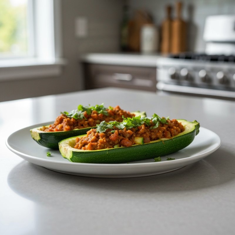Zucchini Boat Taco Night