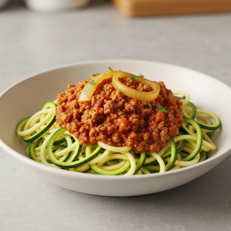 Zucchini Noodle Turkey Bolognese